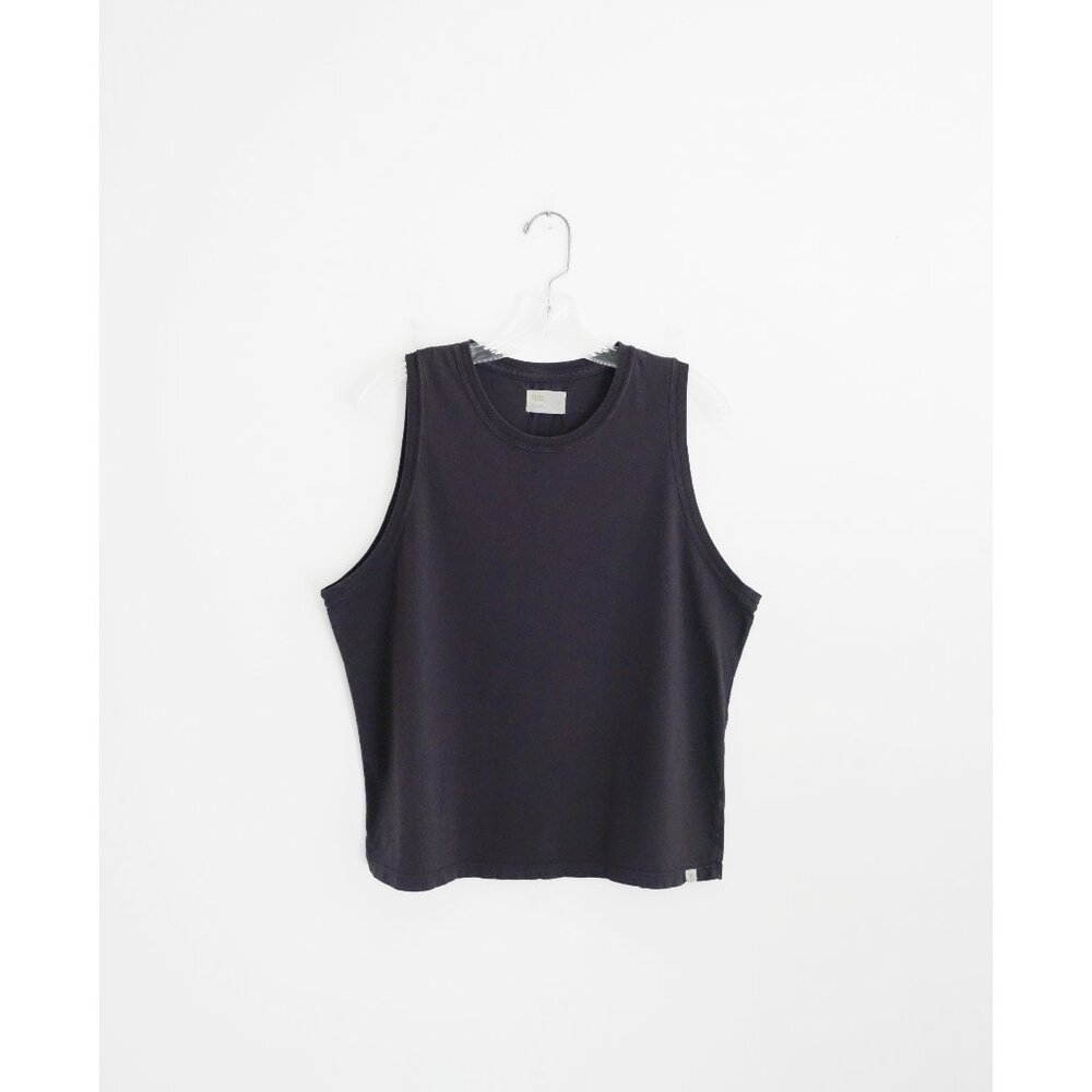 Tkees Dark Taupe Grey Cotton Jersey Core Muscle Tank Top size 3 Large